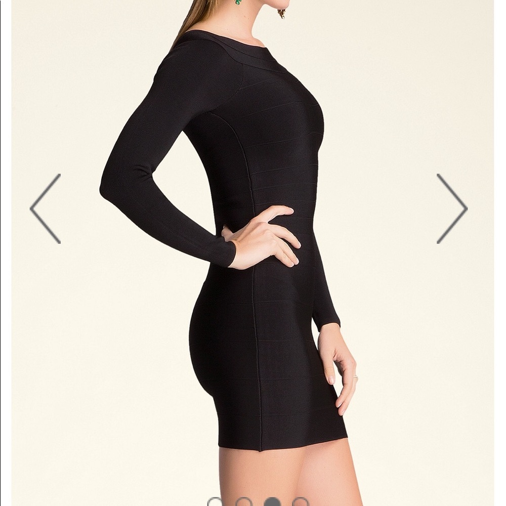 LONG SLEEVE BOATNECK DRESS FROM BEBE